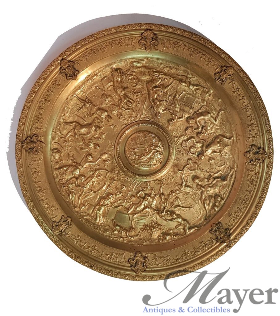 German Bronze Ormolu Plate - Mayer Antiques & Collectibles