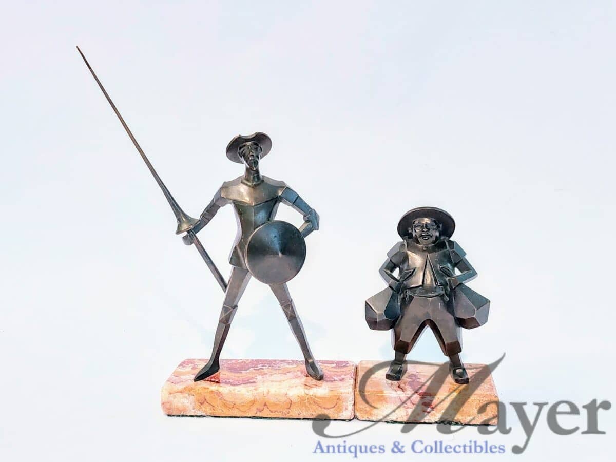 Don Quixote and Sancho Panza Steel Sculptures By Roli.