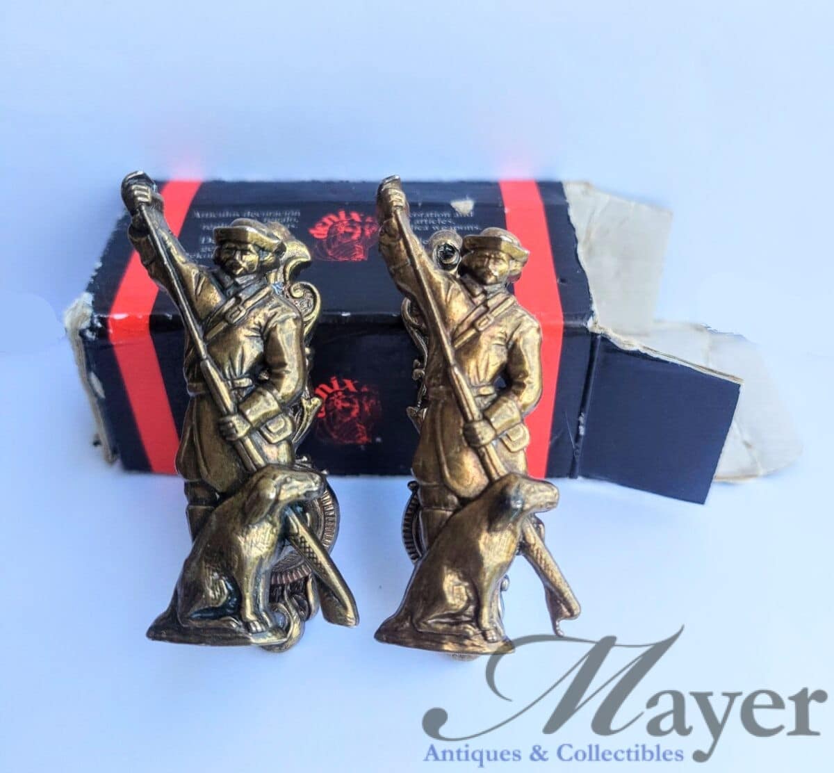 Denix Spain Hangers of Man with Musket and Dog