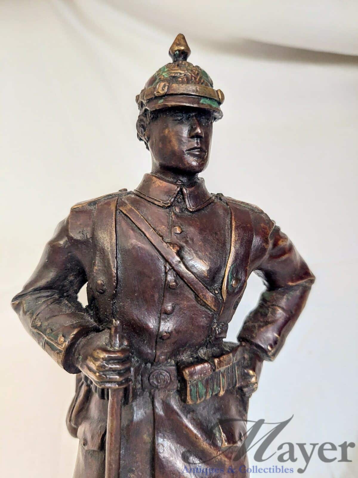 A young Austro-Hungarian soldier bronze sculpture symbolizing and honoring the slaughter of the youth, the millions of young soldiers who were killed during World War One.