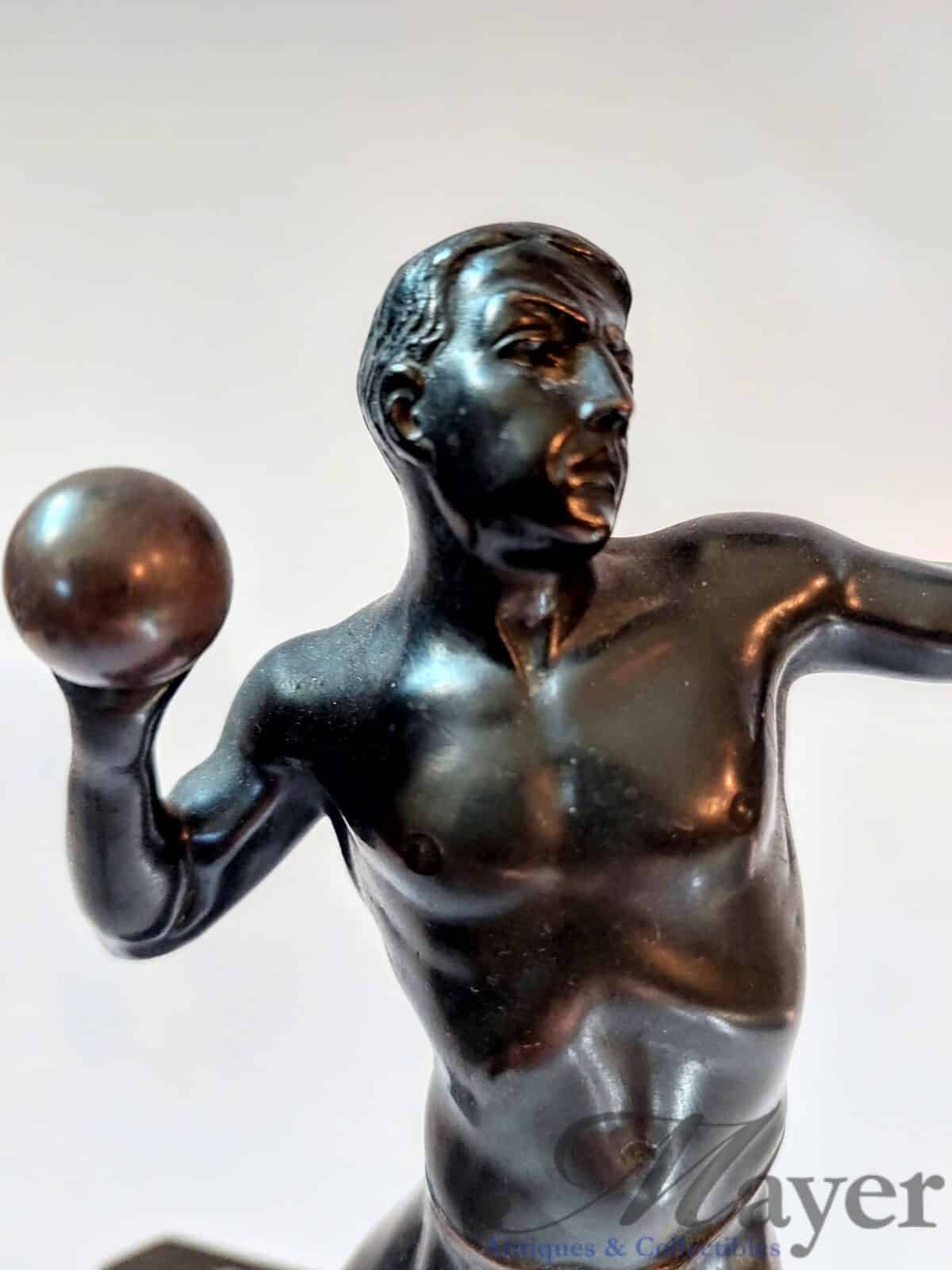 Shot Put Athlete Sculpture By Julius Schmidt-Felling.