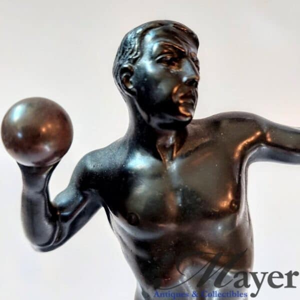 Shot Put Athlete Sculpture By Julius Schmidt-Felling.