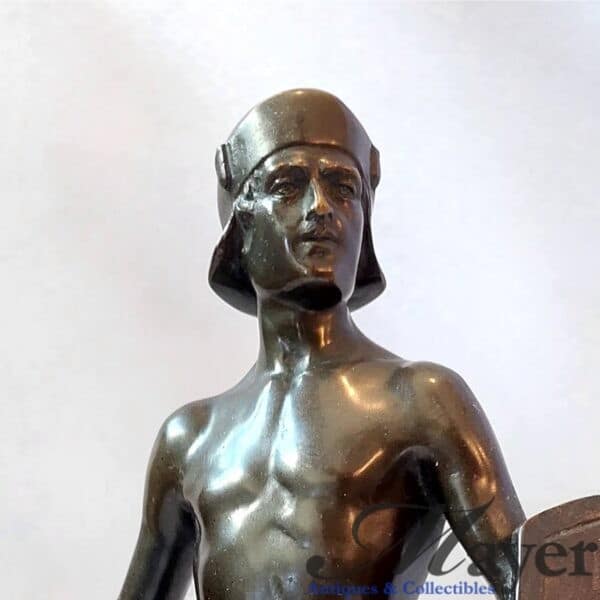 Gallic Warrior Bronze Sculpture By Hans Keck.